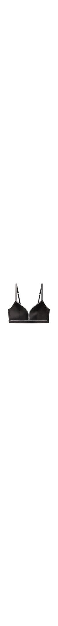 Sutiã Triângulo Tiziana Girls Wanna Glisten - Preto