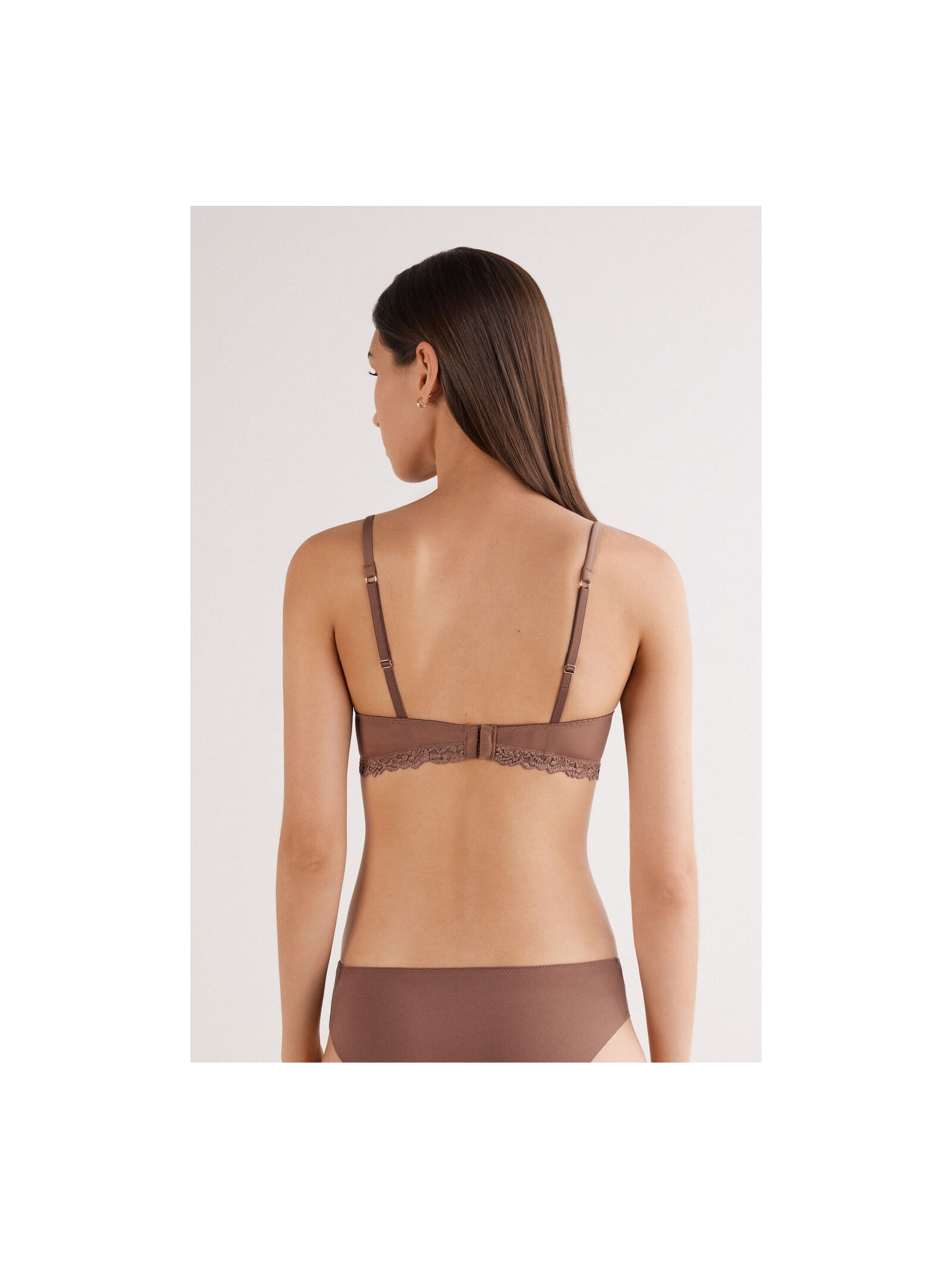 Sutiã Triângulo Tiziana Pretty Flowers Marrom Intimissimi