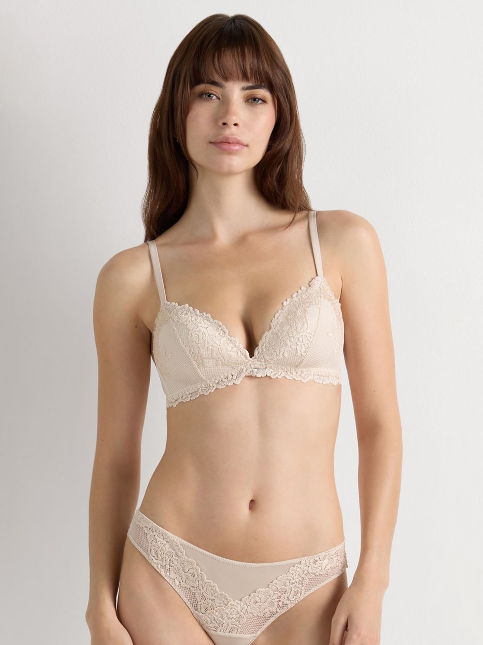Sutiã Triângulo Tiziana Pretty Flowers Off-White Intimissimi