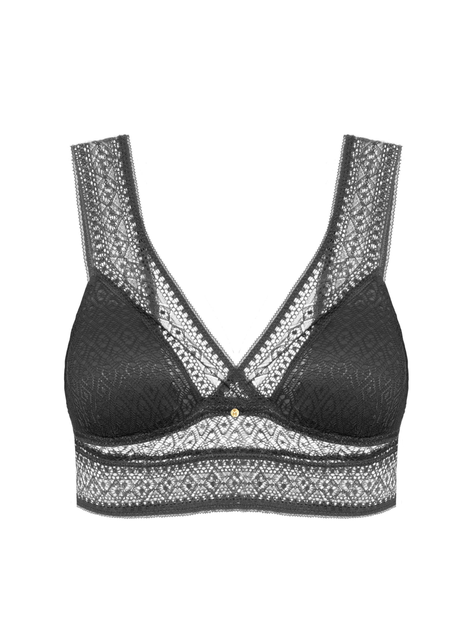 Sutiã Triângulo Top Com Bojo Removível Preto Hope