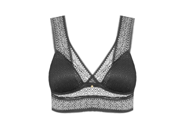 Sutiã Triângulo Top Com Bojo Removível - Preto