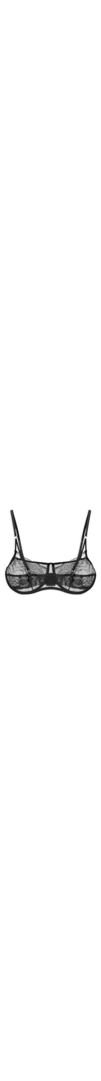 Sutiã Underwire Tule E Renda Napoles - Preto