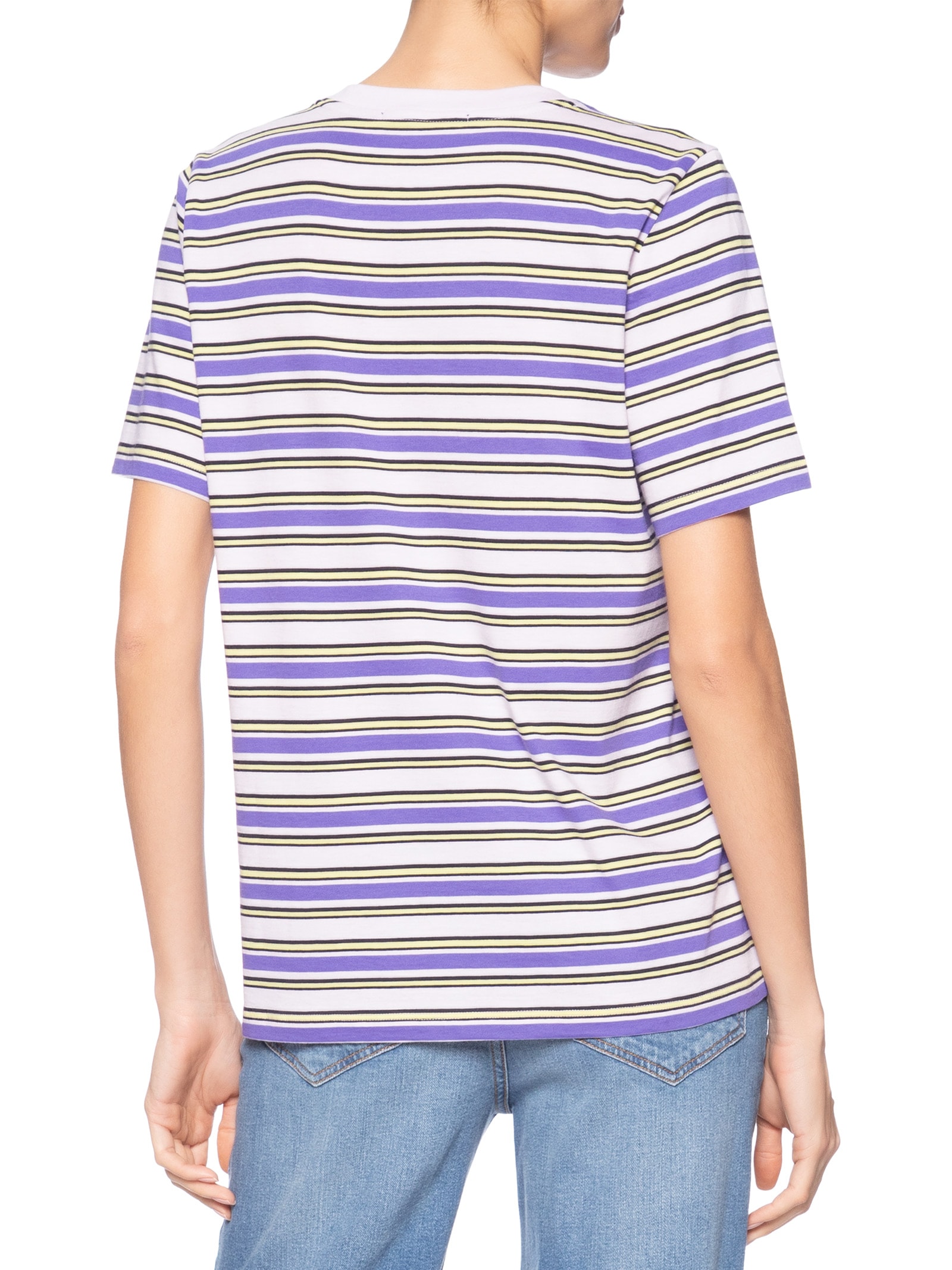 T-shirt De Malha Fio Tinto Lilás Lavander Roxo Animale