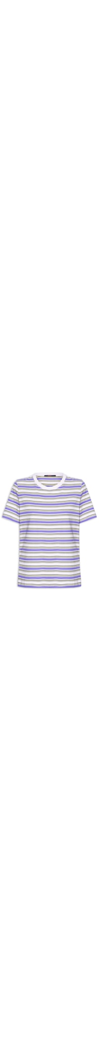 T-shirt De Malha Fio Tinto Lilás Lavander - Roxo