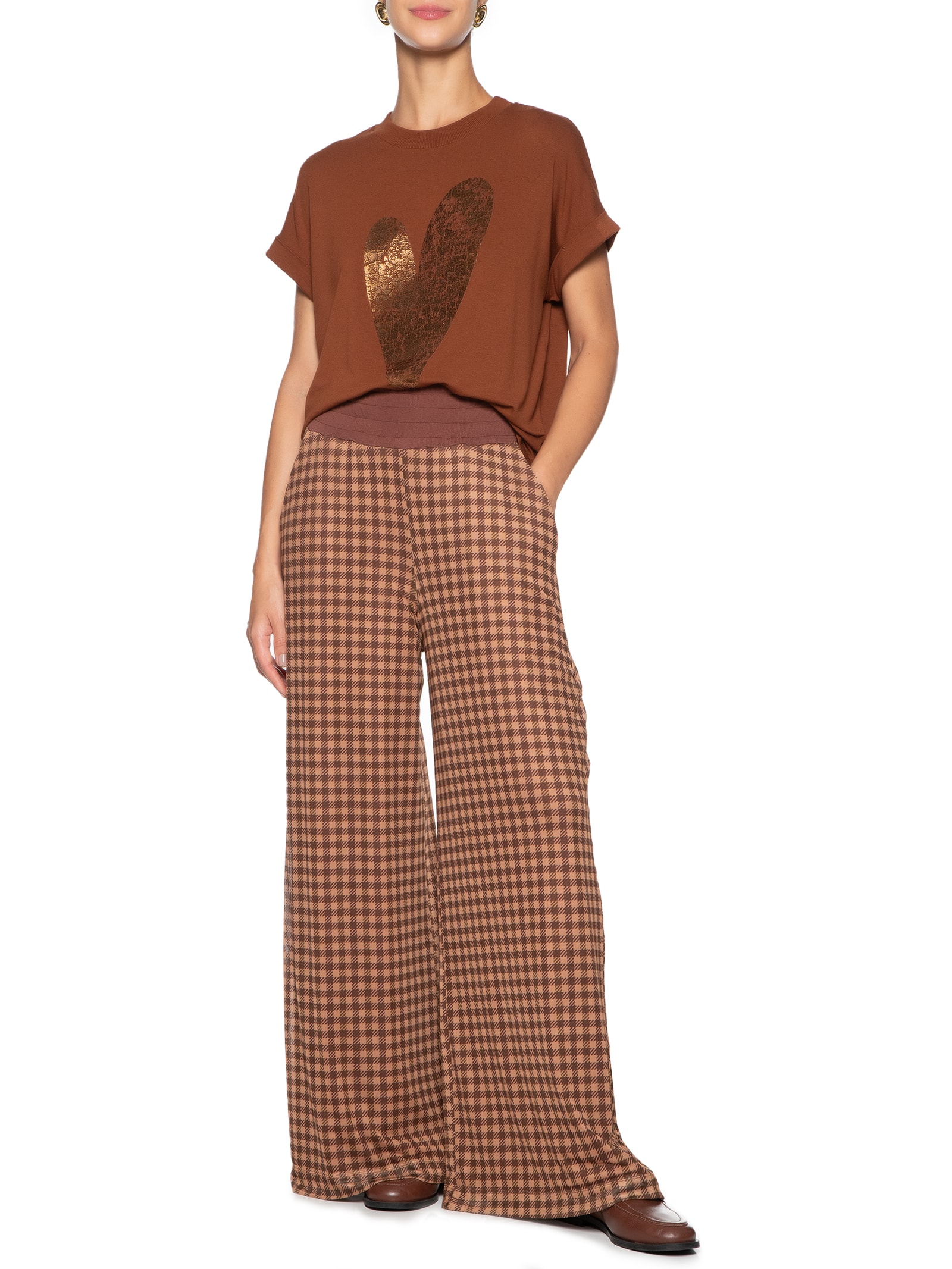 T-shirt Feminina Love More - Twenty Four Seven - Marrom