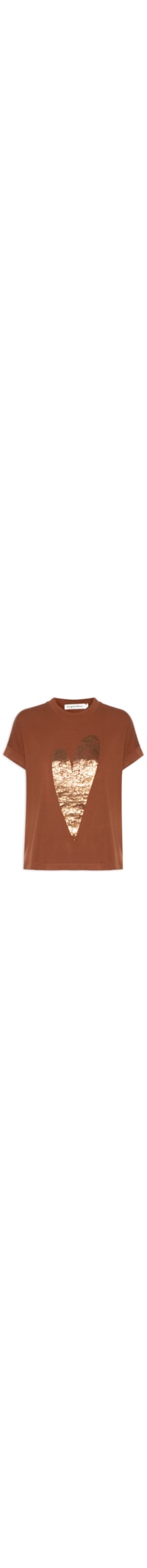 T-shirt Feminina Love More - Marrom