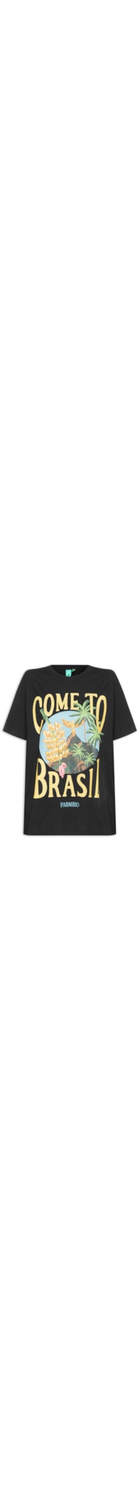 T-Shirt Feminina Média Bananara - Preto