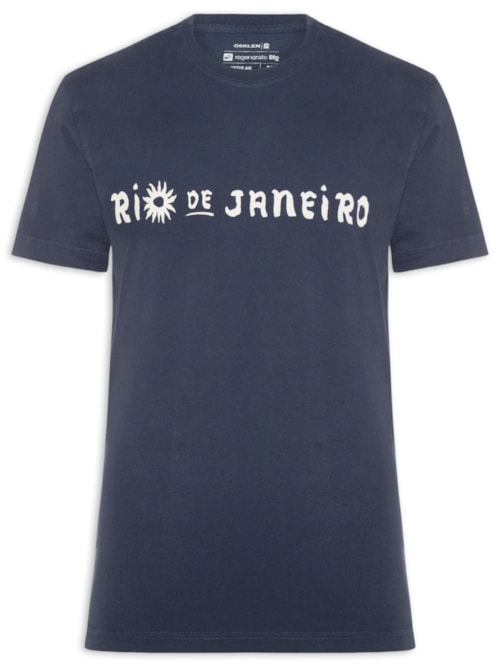 T-Shirt Masculina Vintage Caiçara Rio MC – Azul