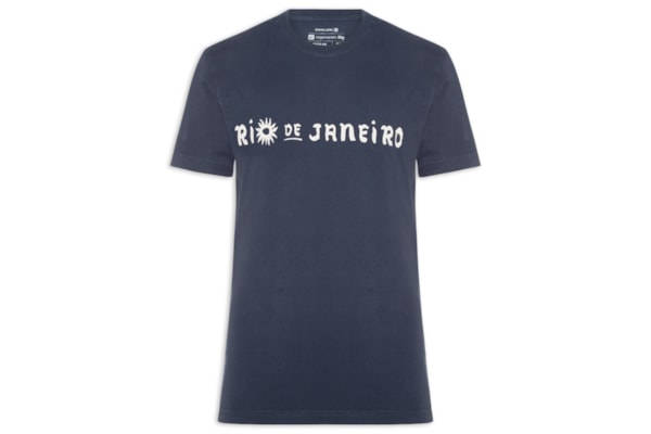 T-Shirt Masculina Vintage Caiçara Rio MC - Azul