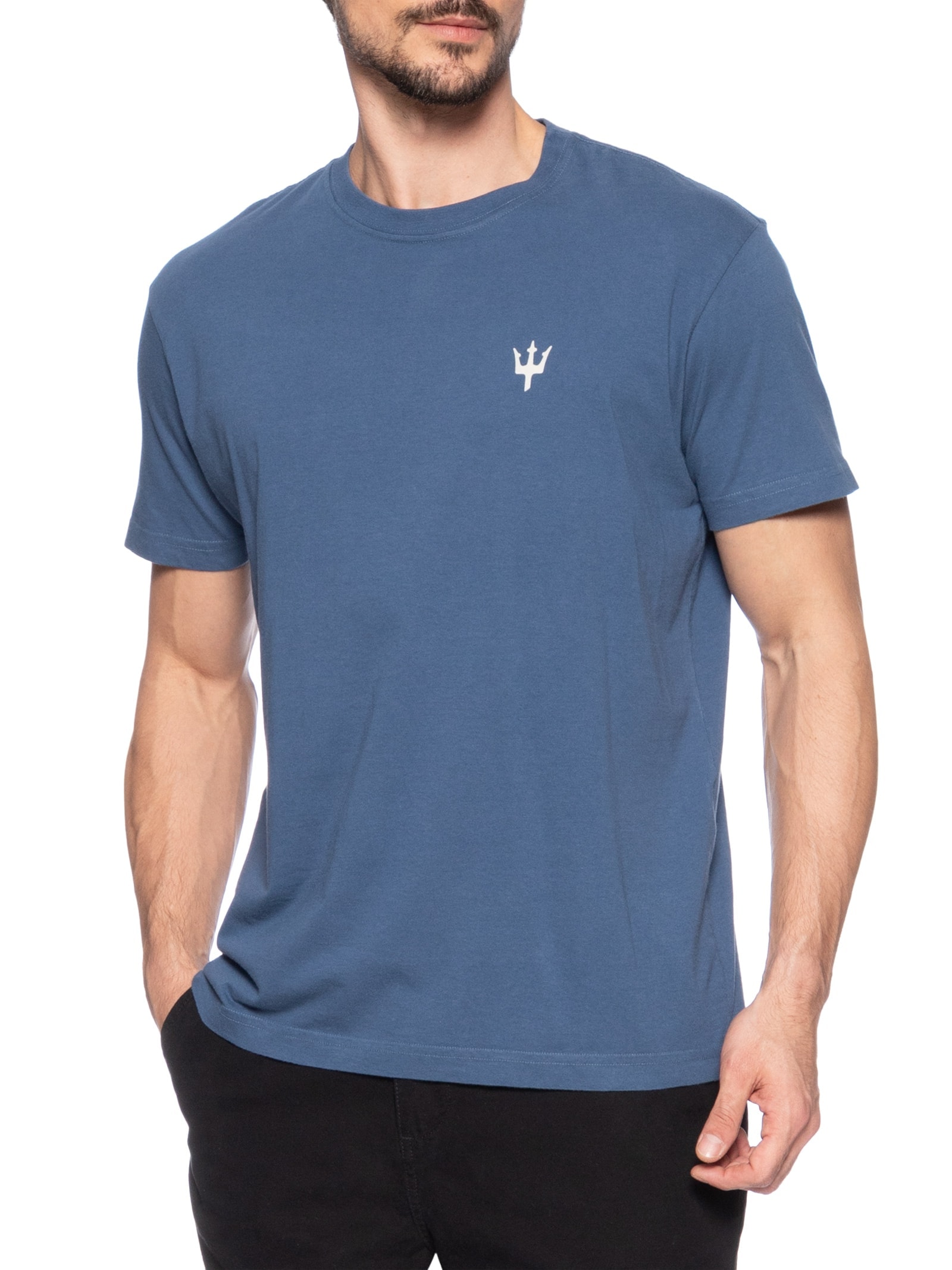 Osklen - T-Shirt Masculina Vintage Protect Our Oceans MC - Azul
