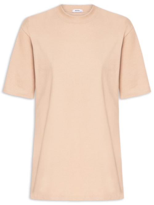 T-shirt Unissex Básica Oversized – Bege