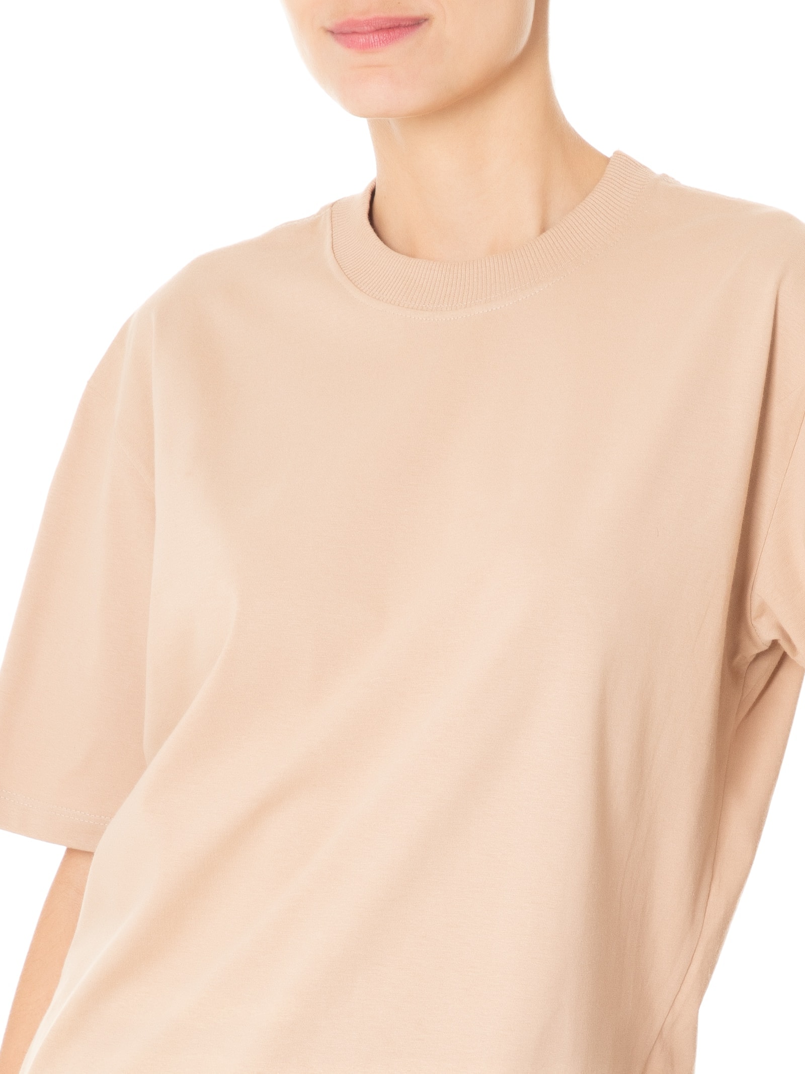 T-shirt Unissex Básica Oversized Bege Basiq