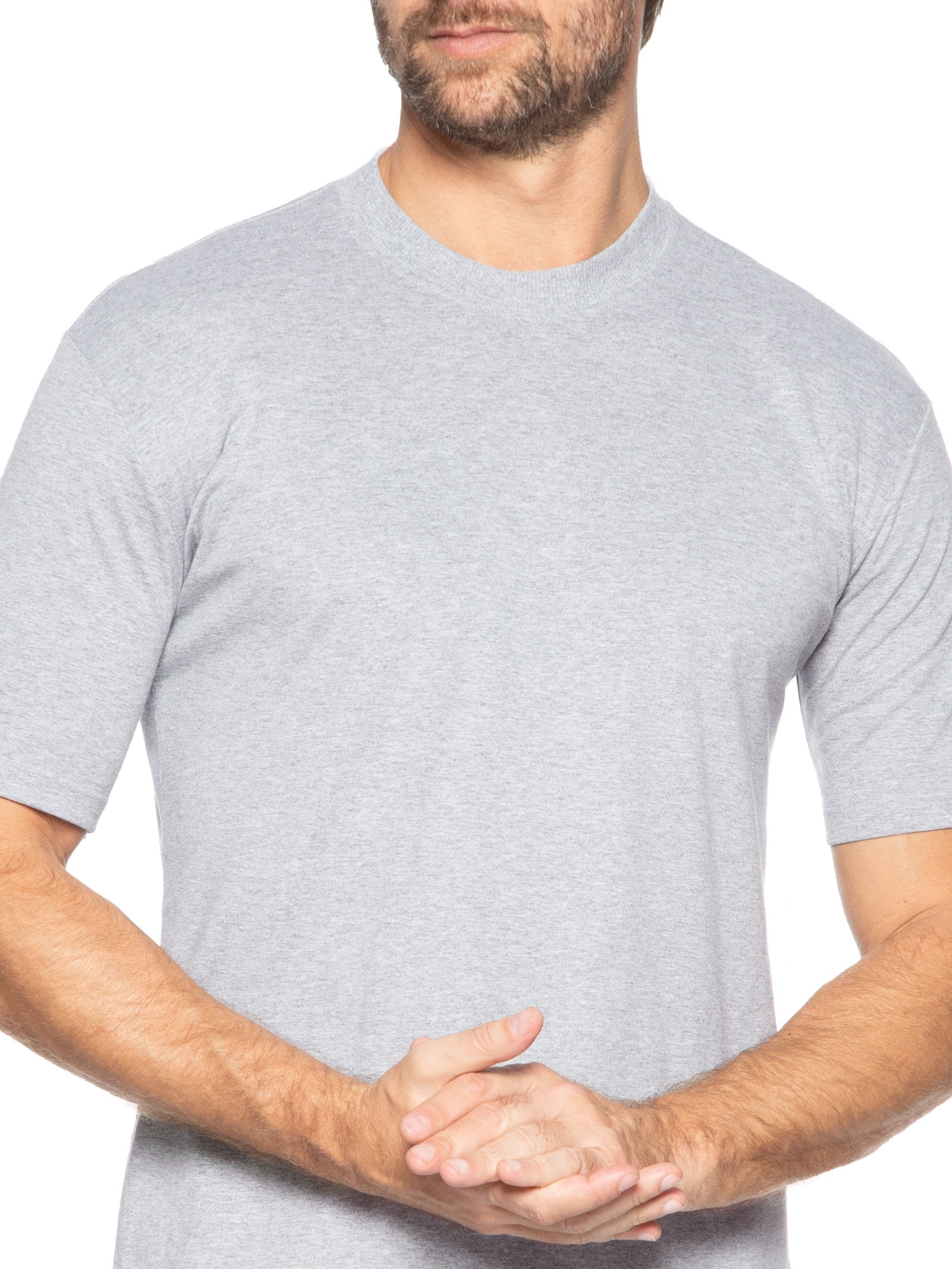 T-shirt Unissex Básica Oversized Cinza  Basiq