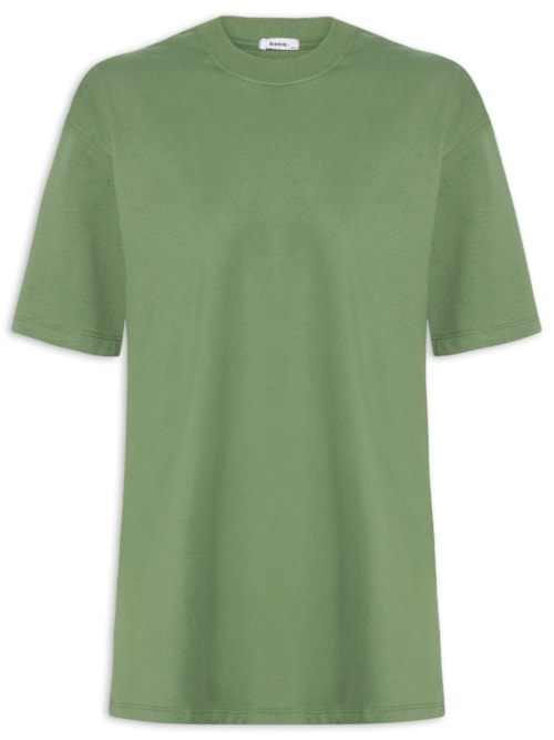 T-shirt Unissex Básica Oversized – Verde