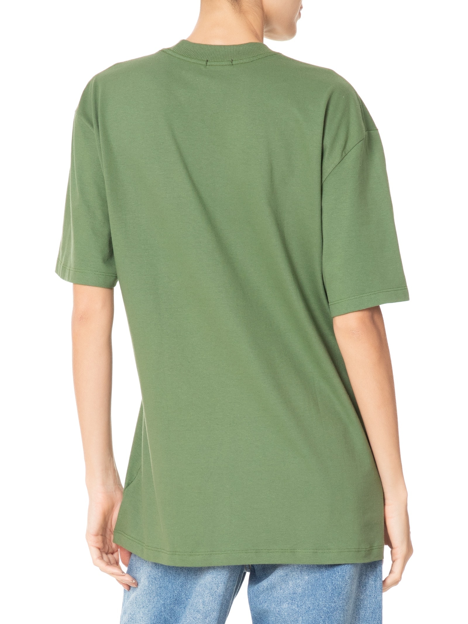 T-shirt Unissex Básica Oversized Verde Basiq