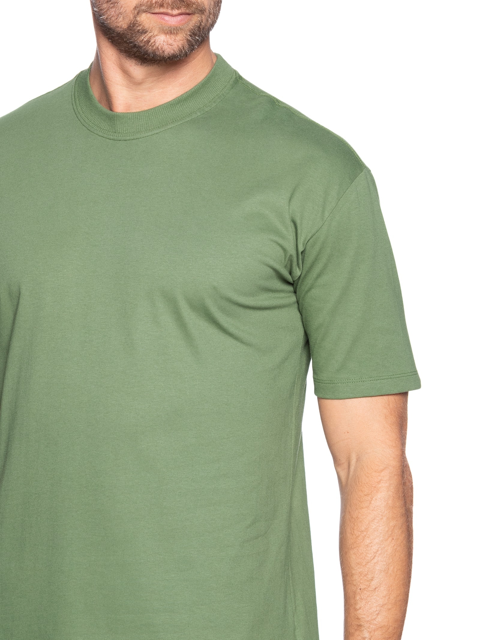 T-shirt Unissex Básica Oversized Verde Basiq