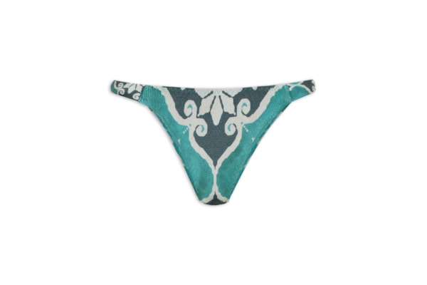 Tanga Lateral Média Estampada - Azul 