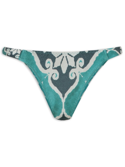 Tanga Lateral Média Estampada - Azul