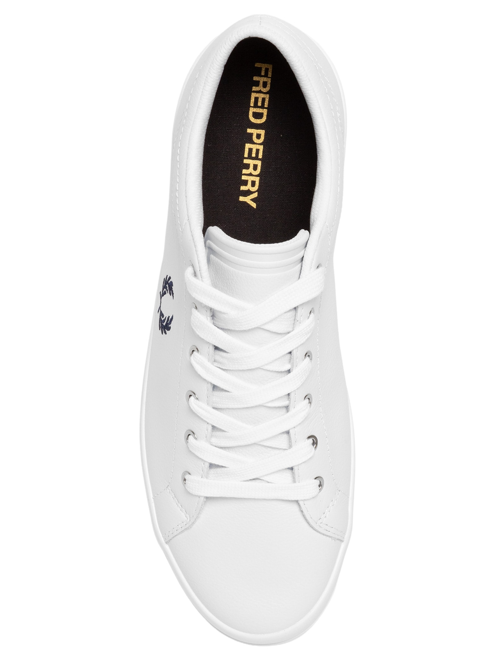 Fred Perry - Tênis Casual Masculino Baseline Leather - Branco