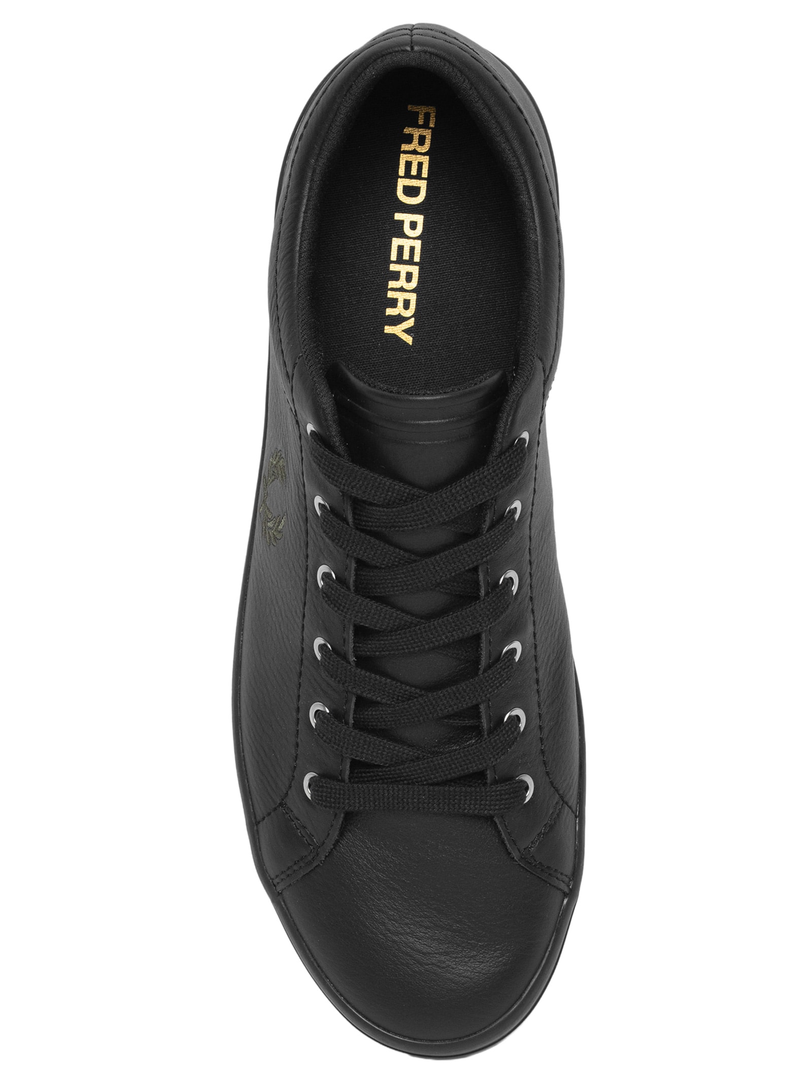 Fred Perry - Tênis Casual Masculino Baseline Leather - Preto