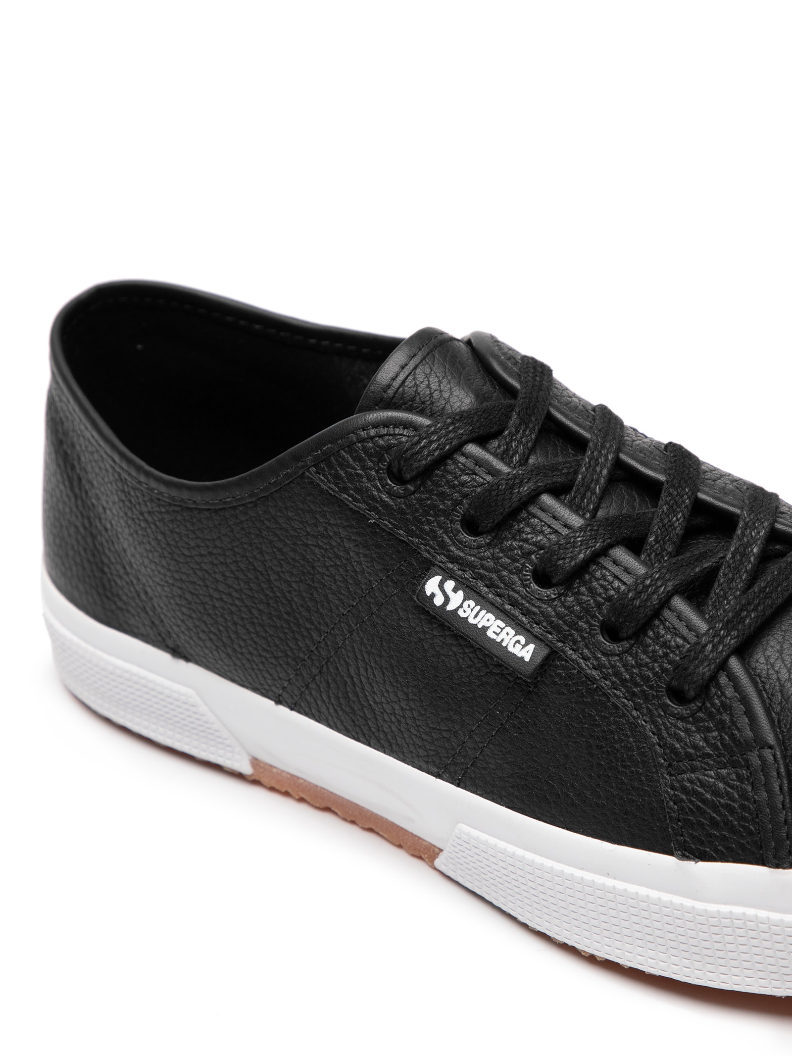 tdfブラック38 Tênis Feminino 2750 Leather - Preto - Superga