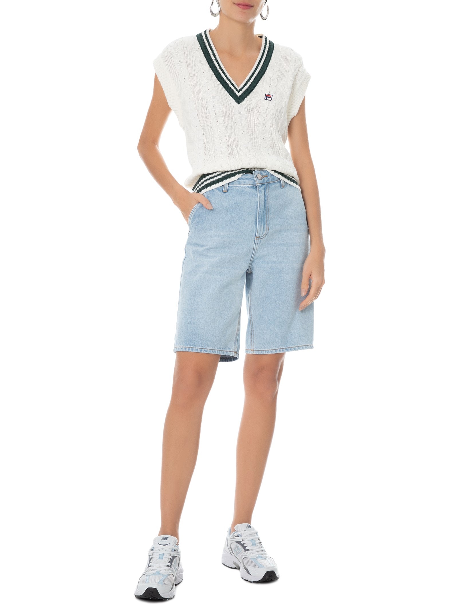 Tênis Feminino 530 Branco e Azul New Balance