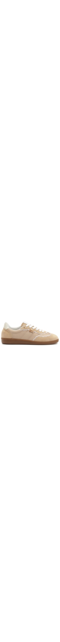Tênis Feminino A'25 com Detalhes de Renda – Bege