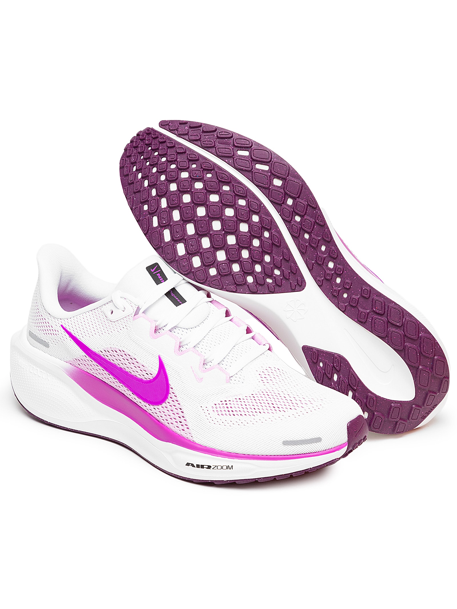 靴 NIKE W AIRZOOM PEGASUS41 Tênis Nike Air Zoom Pegasus 41 Feminino - Cinza/Lilás