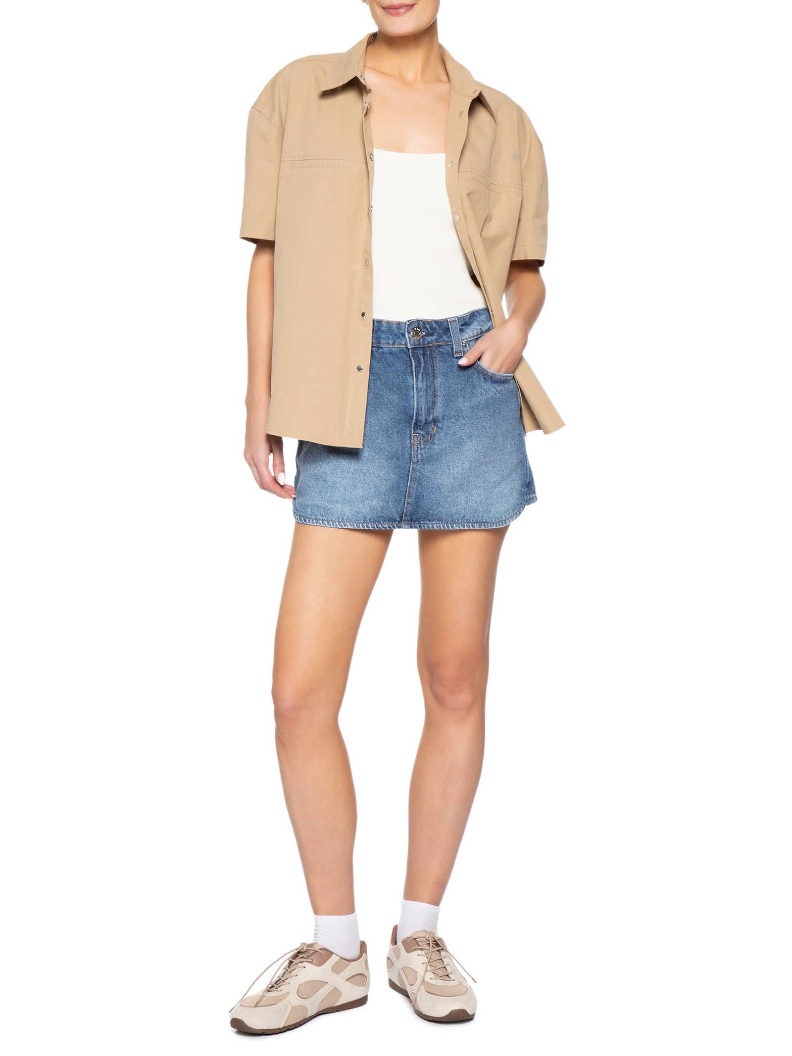 Tênis Feminino Beca Bege Anacapri