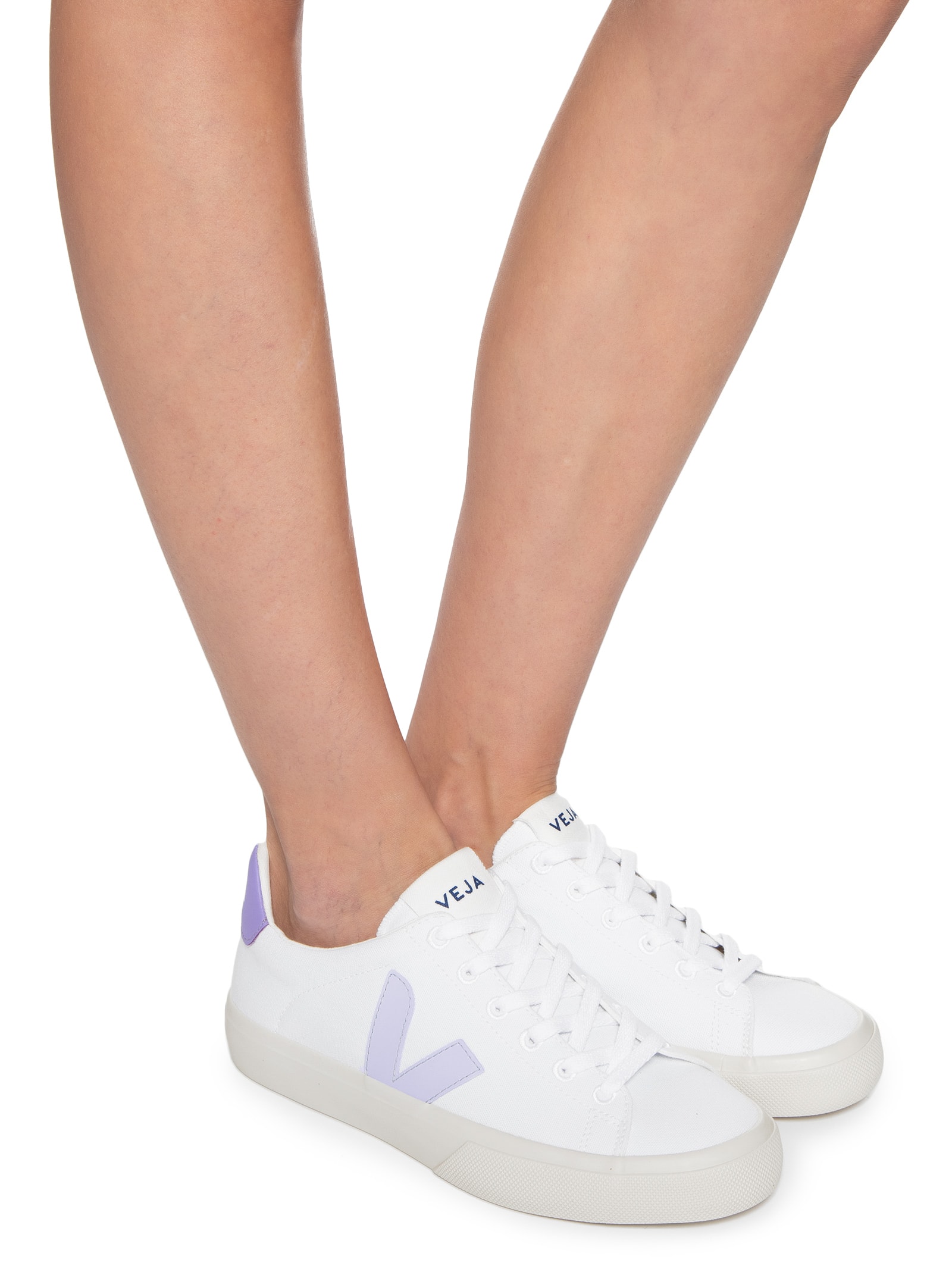 Veja - Tênis Feminino Campo Canvas White Swan Lavande - Roxo
