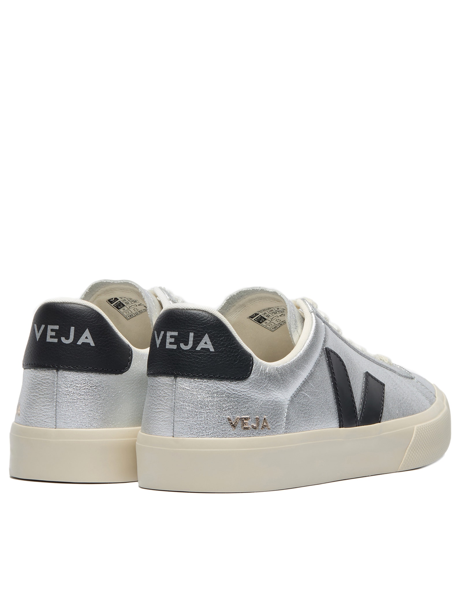 Tênis Feminino Campo Leather Prateado Veja