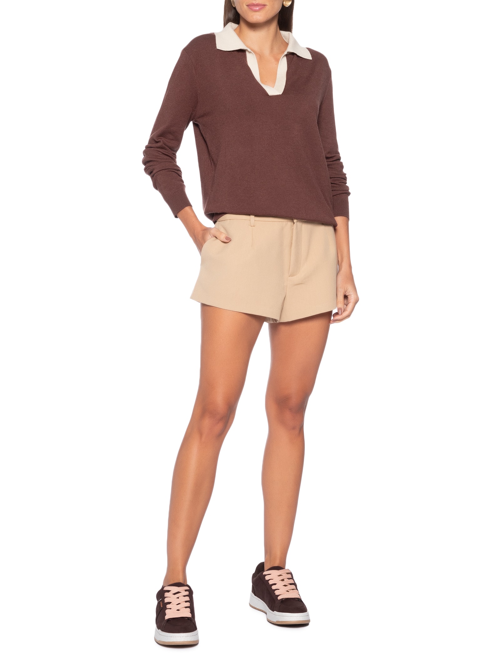 Tênis Feminino Casual Marrom Anacapri