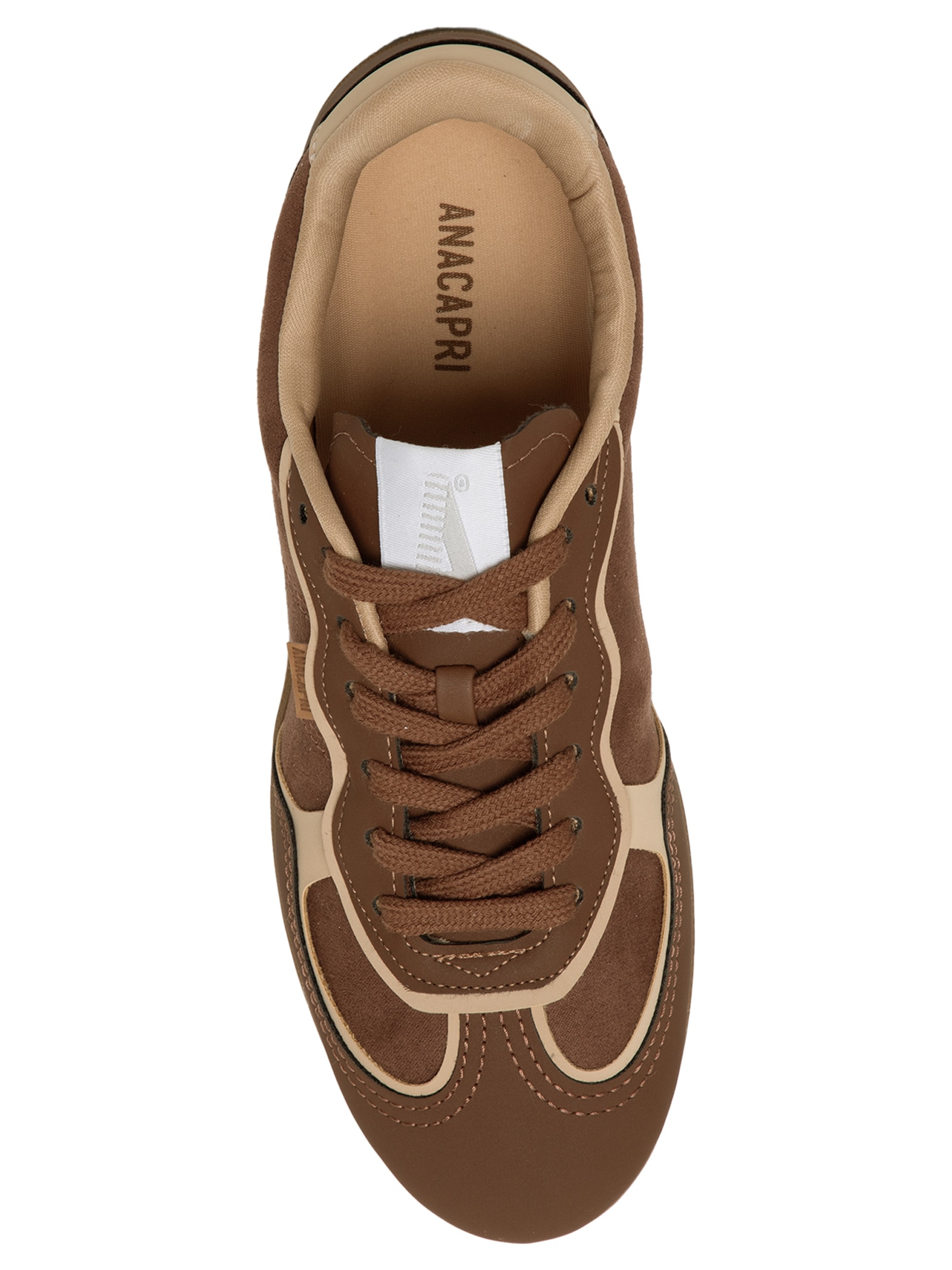 Tênis Feminino Casual Rubino Marrom Anacapri