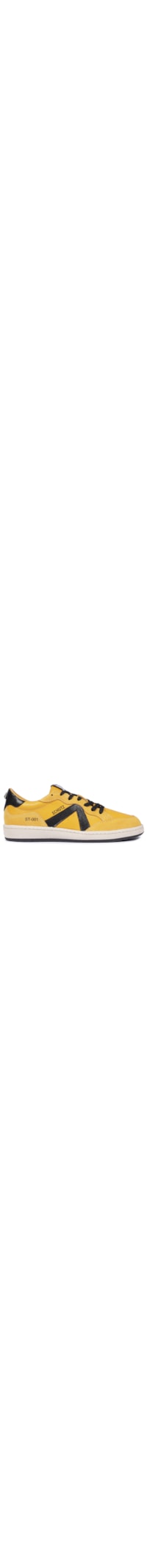 Tênis Feminino Casual Soft Calf Lisboa/ Heavy Suede - Amarelo