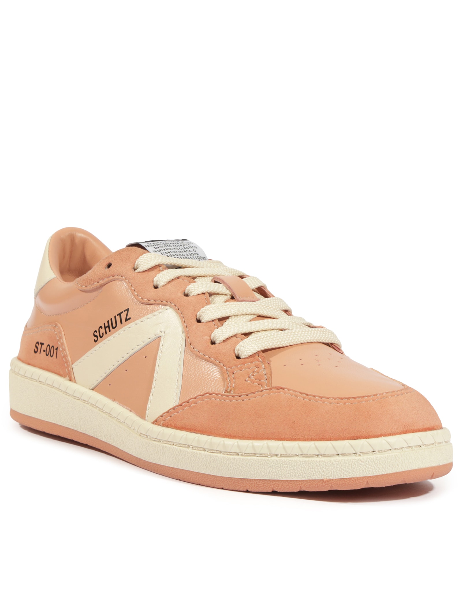 Tênis Feminino Casual Soft Calf Lisboa/ Heavy Suede Rosa Schutz