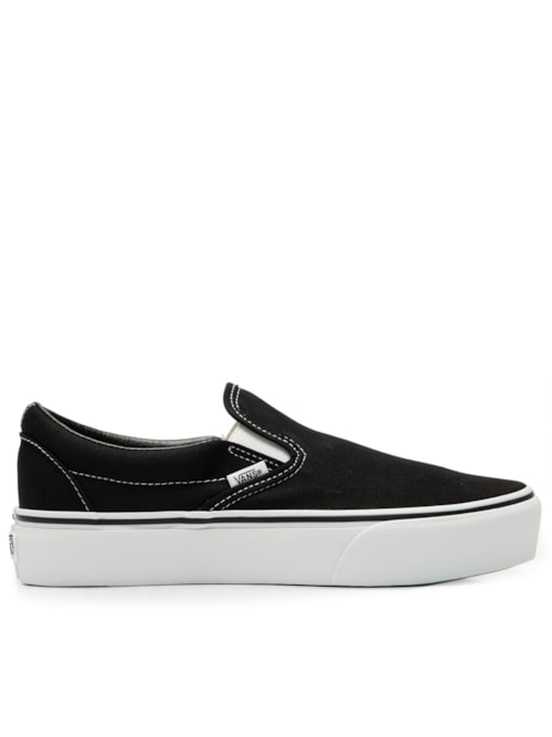 Tênis Feminino Classic Slip On Flatform – Preto