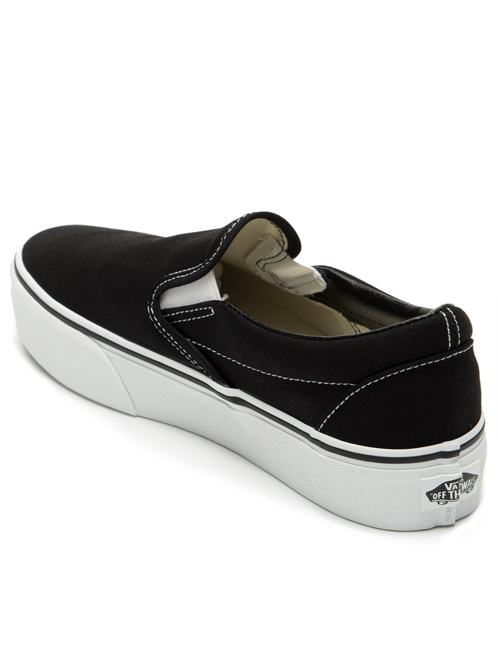 Vans Tênis Feminino Classic Slip On Flatform Preto