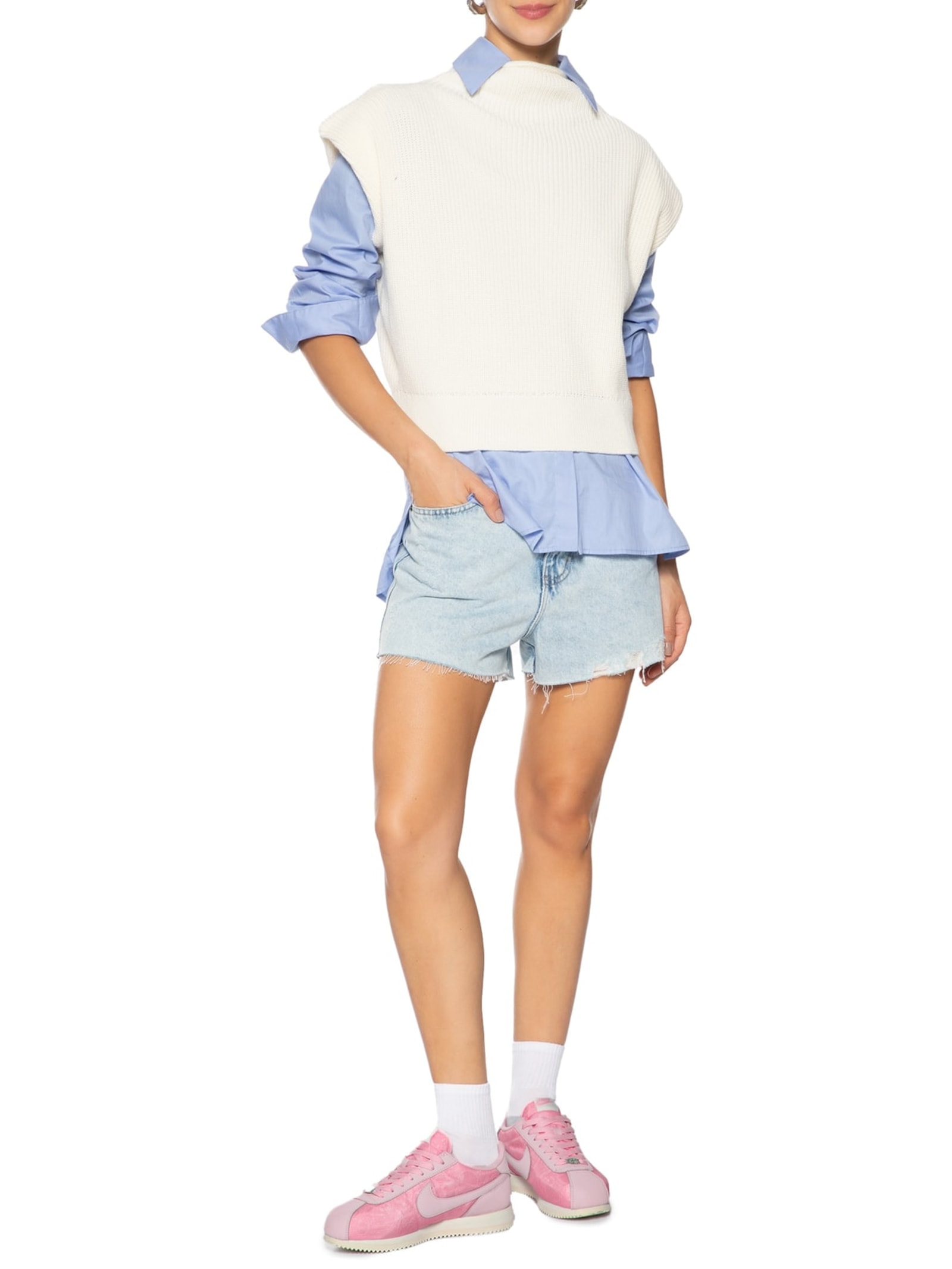 Tênis Feminino Cortez Rosa Nike