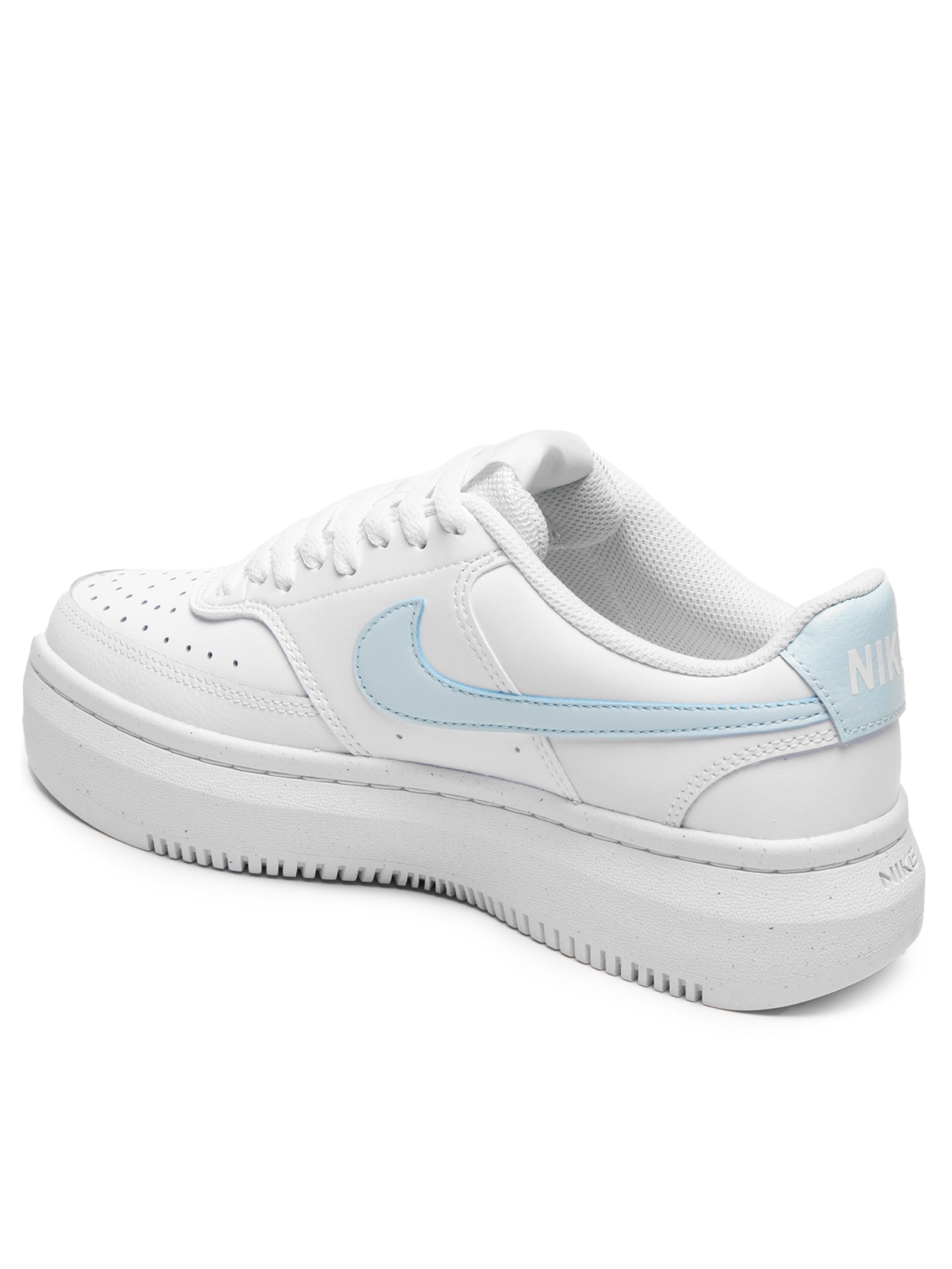 Tênis Feminino Court Vision Alta Branco e Azul Nike