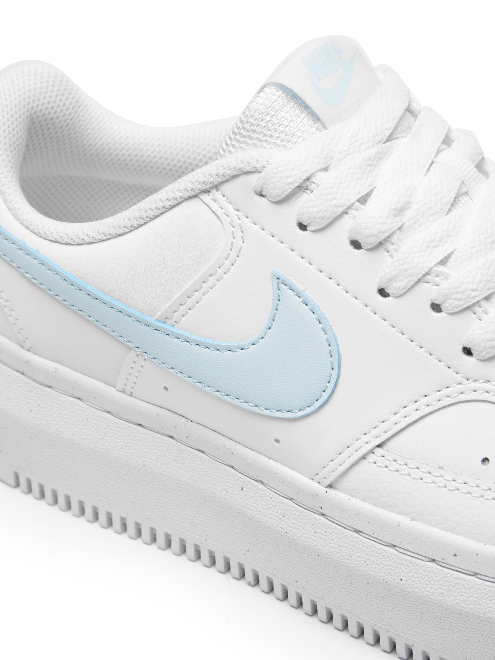 Tênis Feminino Court Vision Alta Branco e Azul Nike