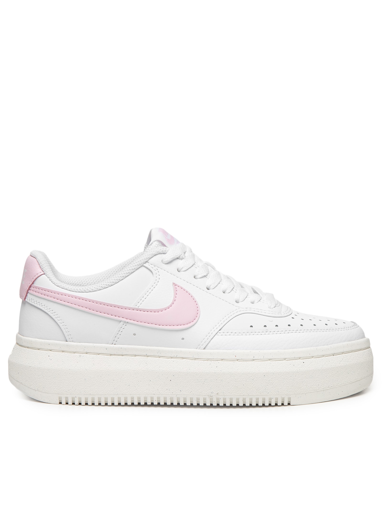 Tênis Feminino Court Vision Alta Branco e Rosa Nike