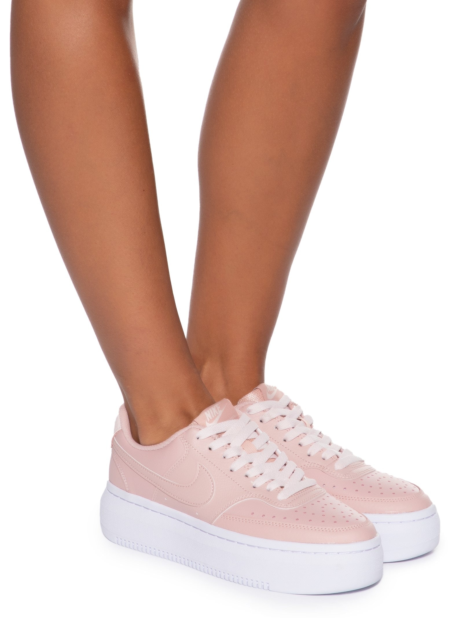 Tênis Feminino Court Vision Alta Ltr Rosa Nike