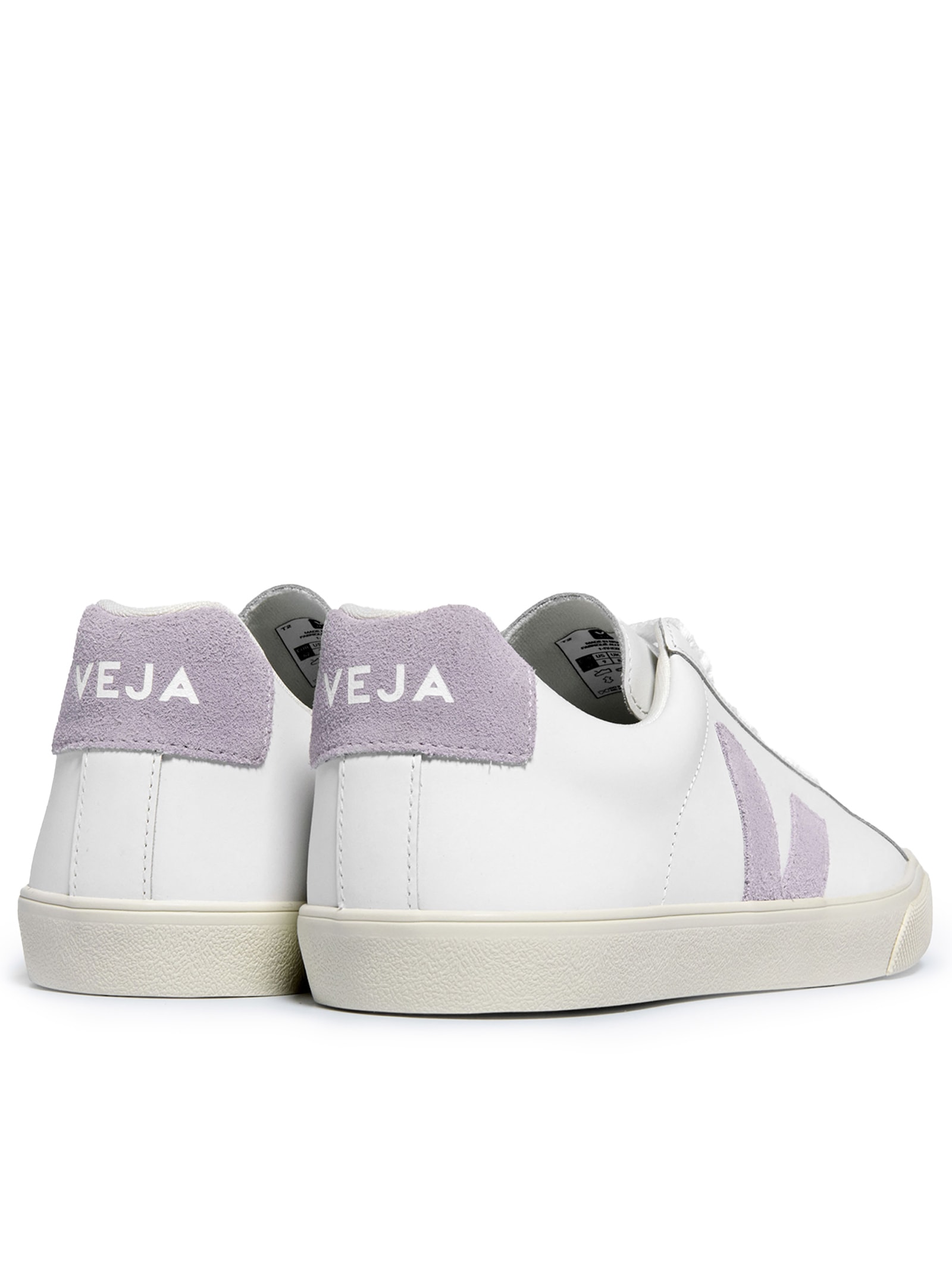 Tênis Feminino Esplar Leather Extra White Parme Lilás Veja