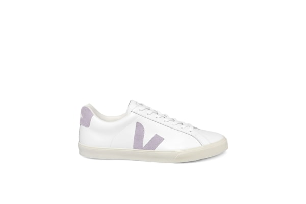 Tênis Feminino Esplar Leather Extra White Parme - Lilás