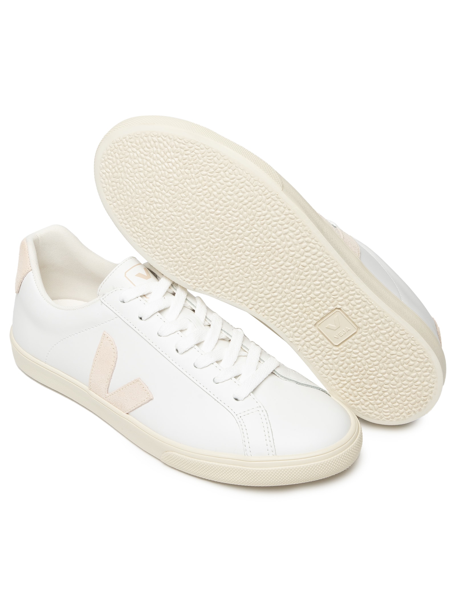 Tênis Feminino Esplar Leather Extra White Sable Bege Veja