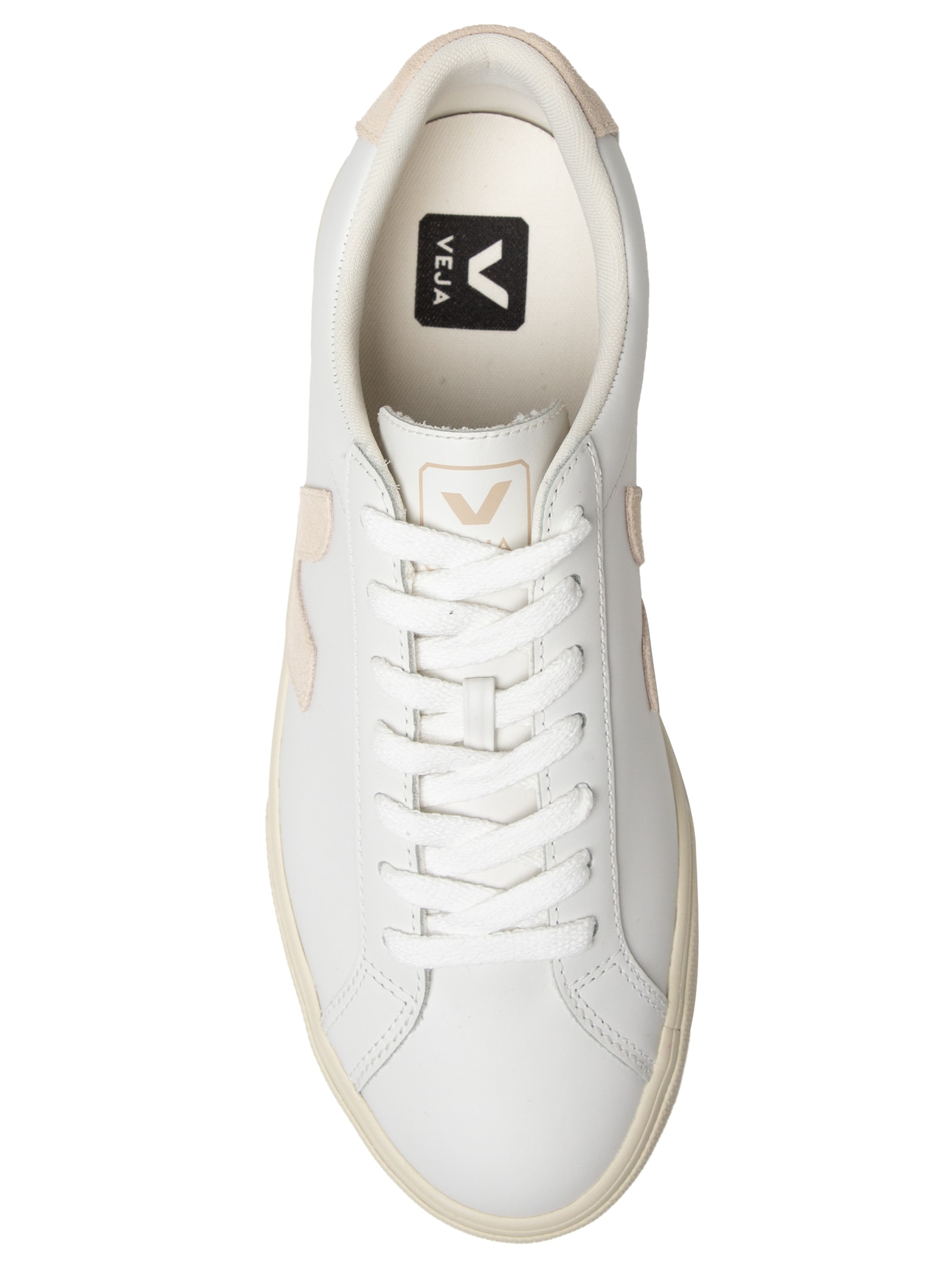 Tênis Feminino Esplar Leather Extra White Sable Bege Veja