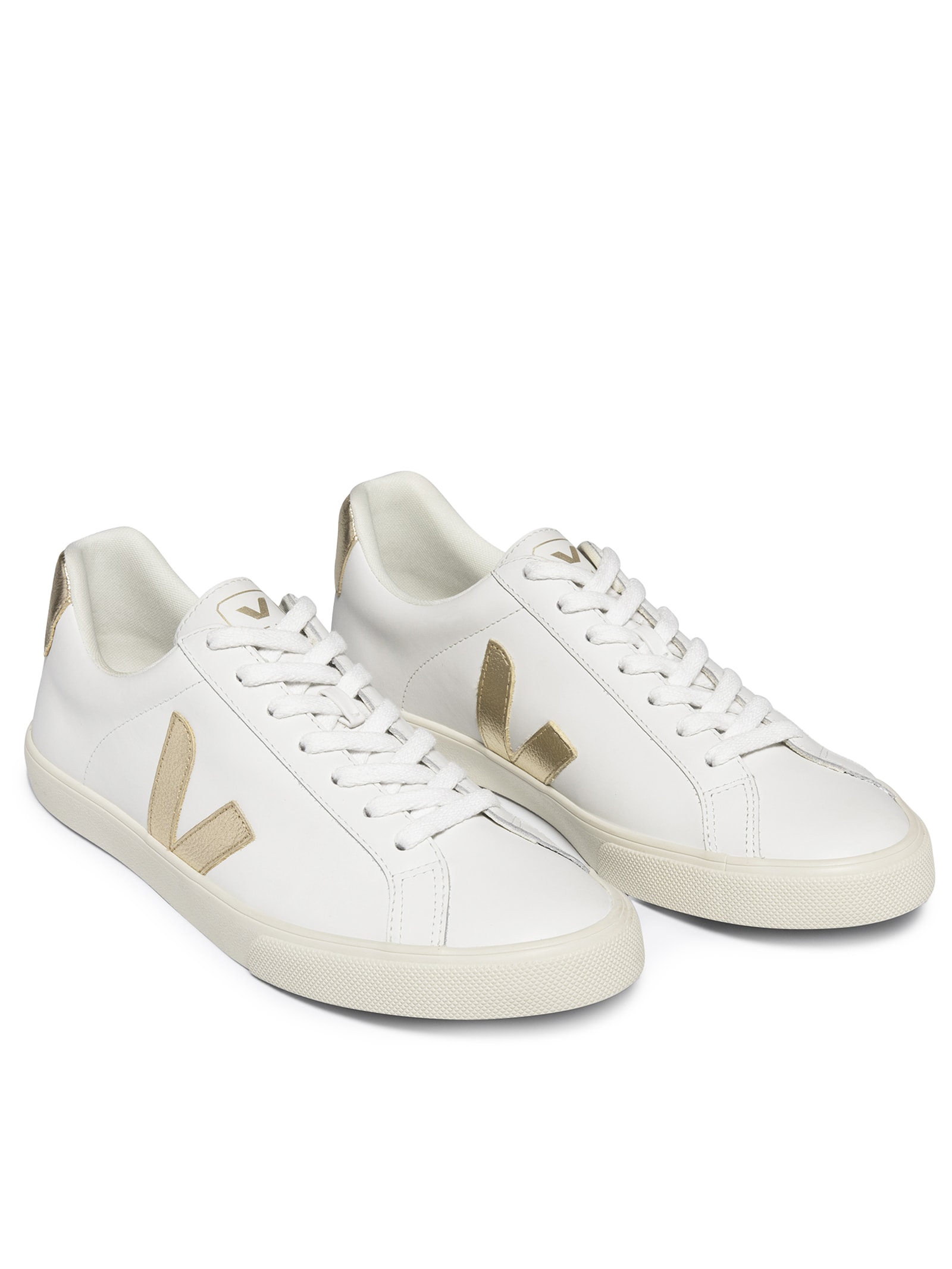 Tênis Feminino Esplar Logo Leather Branco Veja