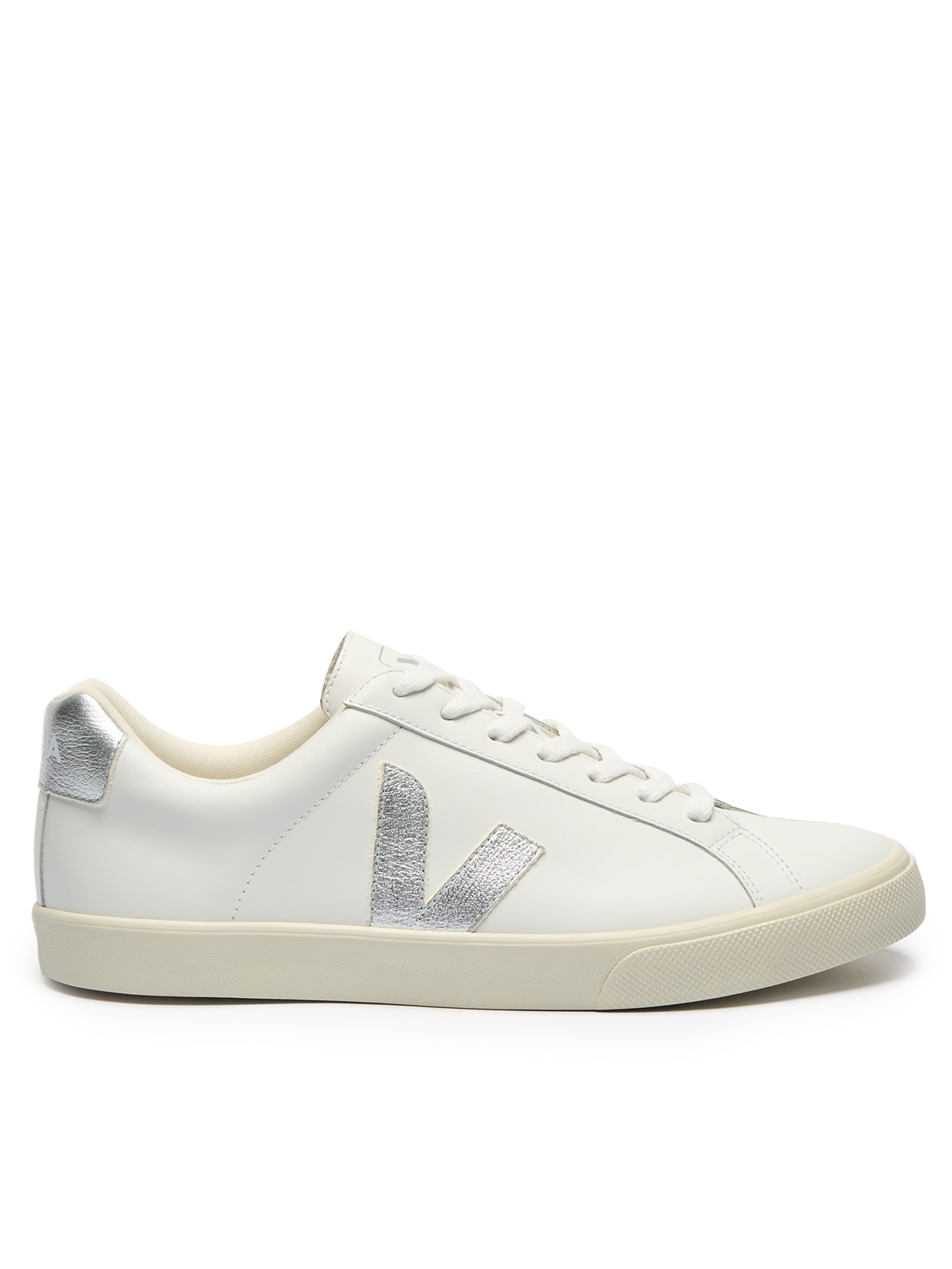 Tênis Feminino Esplar Logo Leather Prata Veja