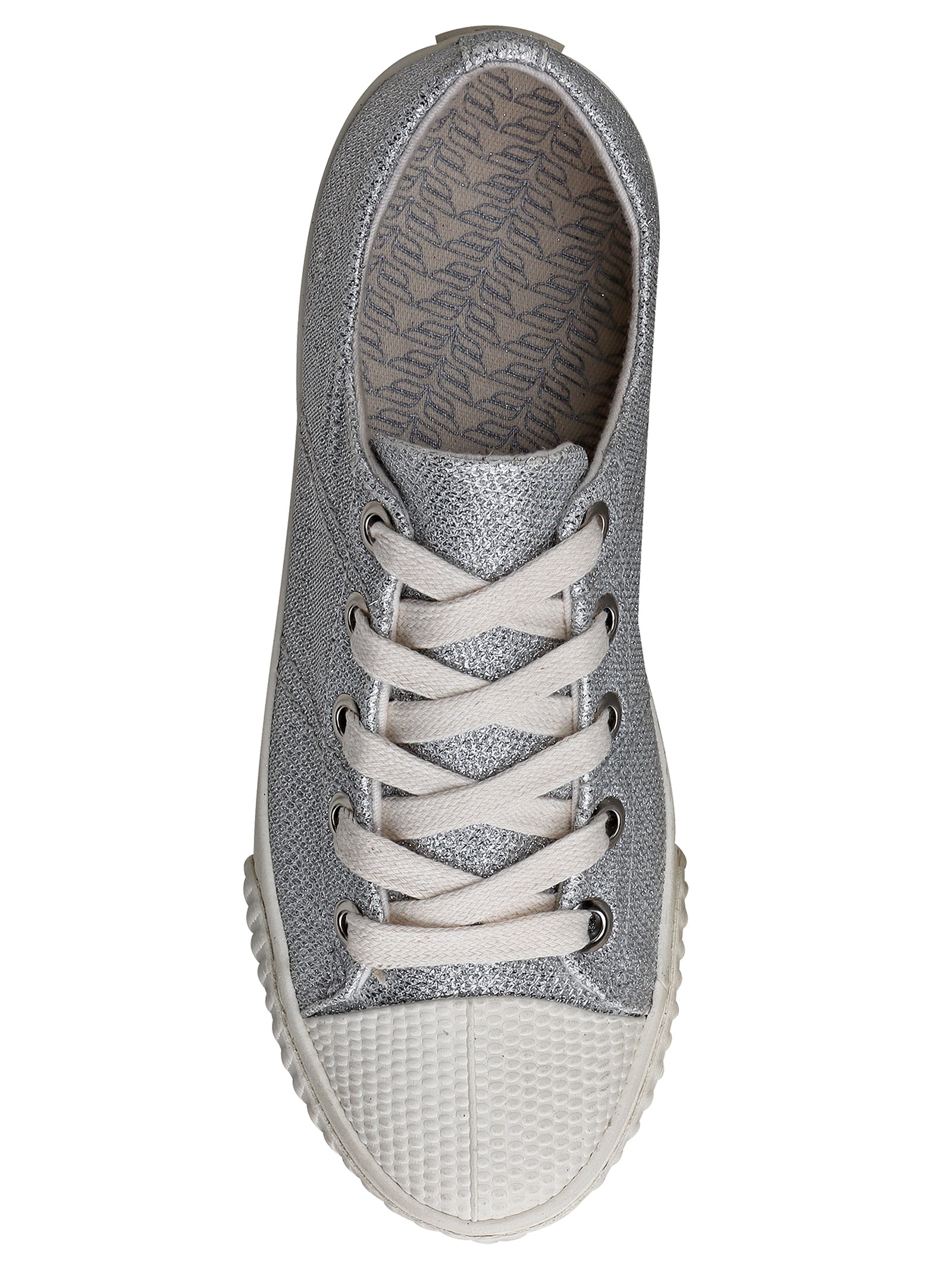 Tênis Feminino Glitter Estela  Prateado Bamba