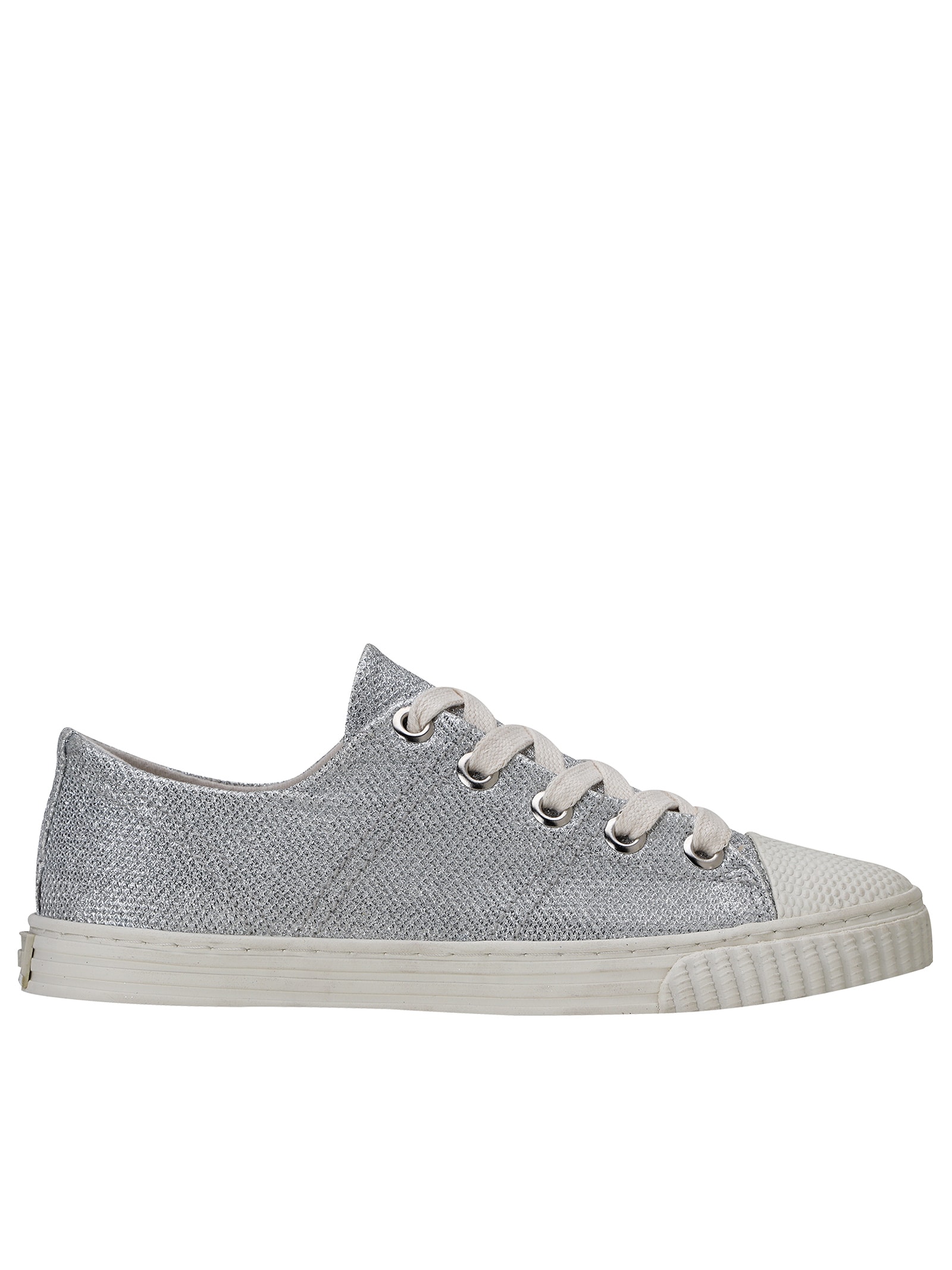 Tênis Feminino Glitter Estela  Prateado Bamba